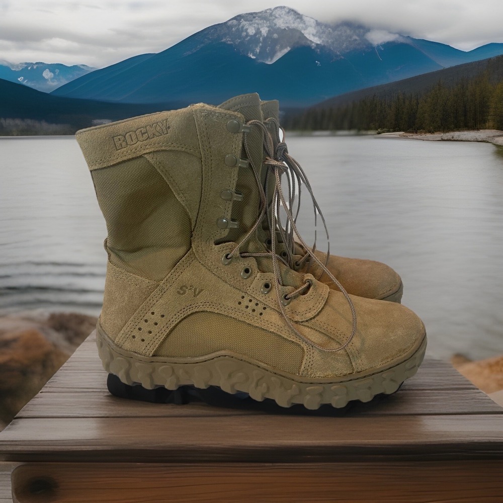 NWD ROCKY RKC050 MENS 12M - S2V TACTICAL MILITARY COMBAT BOOTS COYOTE BROWN Army